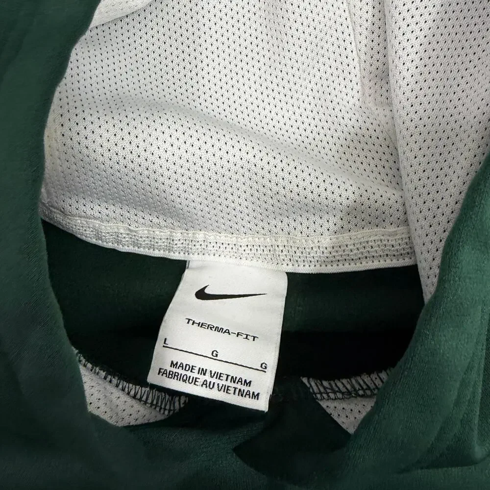 Nike On-Field Michigan State Spartans Hoodie Men's Large Green Sweatshirt MSU